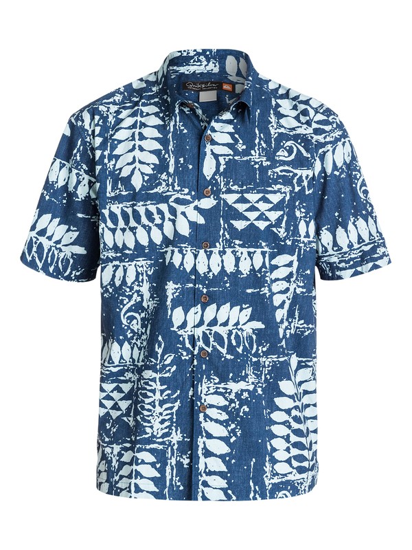 quiksilver, Men's Kings Point Short Sleeve Shirt, ESTATE BLUE (bsw0) 0 Men's Kings Point Short Sleeve Shirt AQMWT03089 Quiksilver