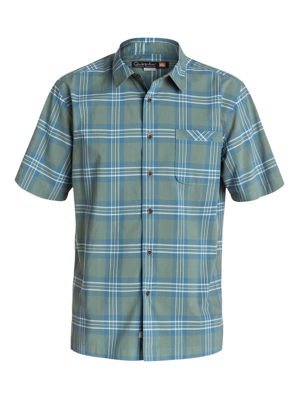 quiksilver, Men's Beauport Short Sleeve Shirt, WREATH (gnb0) 0 Men's Beauport Short Sleeve Shirt AQMWT03098 Quiksilver