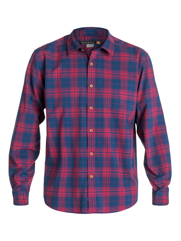 quiksilver, Men's Marshall Long Sleeve Shirt, ESTATE BLUE (bsw0) 0 Men's Marshall Long Sleeve Shirt AQMWT03109 Quiksilver