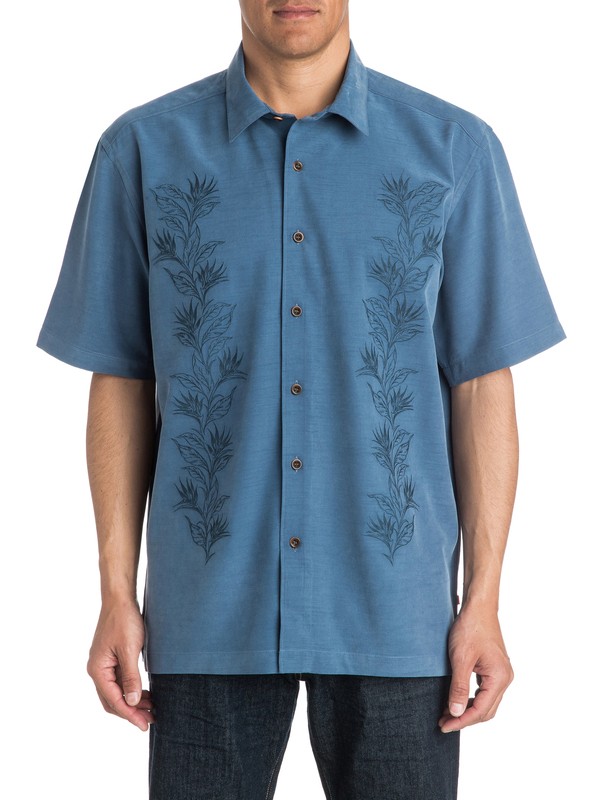 quiksilver, Waterman Fiesta Short Sleeve Shirt, ENSIGN BLUE (brd0) 0 Waterman Fiesta Short Sleeve Shirt AQMWT03138 Quiksilver