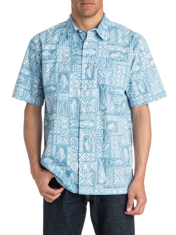 quiksilver, Waterman Guru - Short Sleeve Shirt, PLEIN AIR (bzl0) 0 Waterman Guru - Short Sleeve Shirt AQMWT03180 Quiksilver