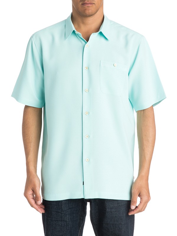 quiksilver, Waterman Marlin - Short Sleeve Shirt, ARUBA BLUE (bfk0) 0 Waterman Marlin - Short Sleeve Shirt AQMWT03185 Quiksilver
