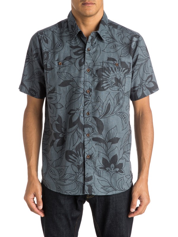 quiksilver, Waterman Abundance Shirt, CASTLEROCK (kpv0) 0 Waterman Abundance Shirt AQMWT03214 Quiksilver