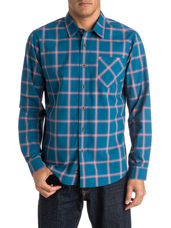 quiksilver, Waterman Home Stretch Long Sleeve Shirt, MOROCCO BLUE (bsg0) 0 Waterman Home Stretch Long Sleeve Shirt AQMWT03244 Quiksilver