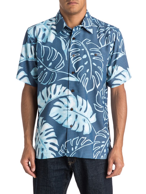 quiksilver, Waterman Taravao Short Sleeve Shirt, ENSIGN BLUE (brd0) 0 Waterman Taravao Short Sleeve Shirt AQMWT03270 Quiksilver