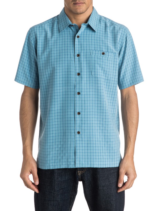 quiksilver, Waterman Outboard Short Sleeve Shirt, NIAGARA (bkt0) 0 Waterman Outboard Short Sleeve Shirt AQMWT03299 Quiksilver