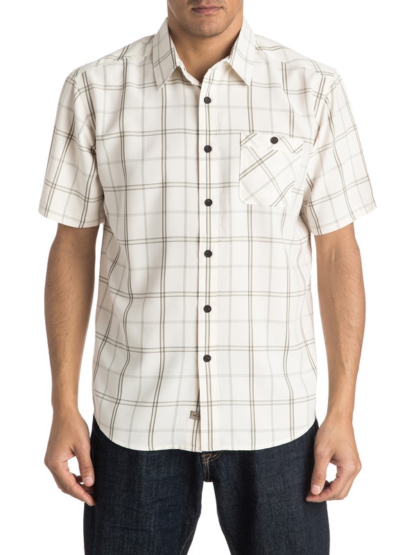 quiksilver, Waterman Half Hitch Short Sleeve Shirt, PRISTINE (wcb0) 0 Waterman Half Hitch Short Sleeve Shirt AQMWT03300 Quiksilver