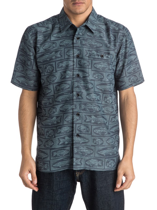 quiksilver, Hombres Camisa Manga Corta Bump The Stump, ENSIGN BLUE (brd0) 0 Hombres Camisa Manga Corta Bump The Stump AQMWT03305 Quiksilver