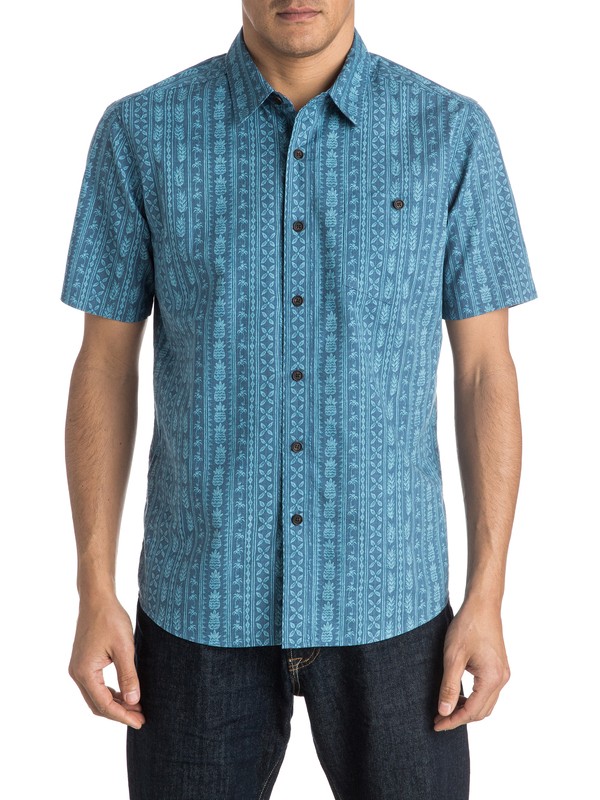 quiksilver, Waterman Panacea Short Sleeve Shirt, ENSIGN BLUE (brd0) 0 Waterman Panacea Short Sleeve Shirt AQMWT03306 Quiksilver