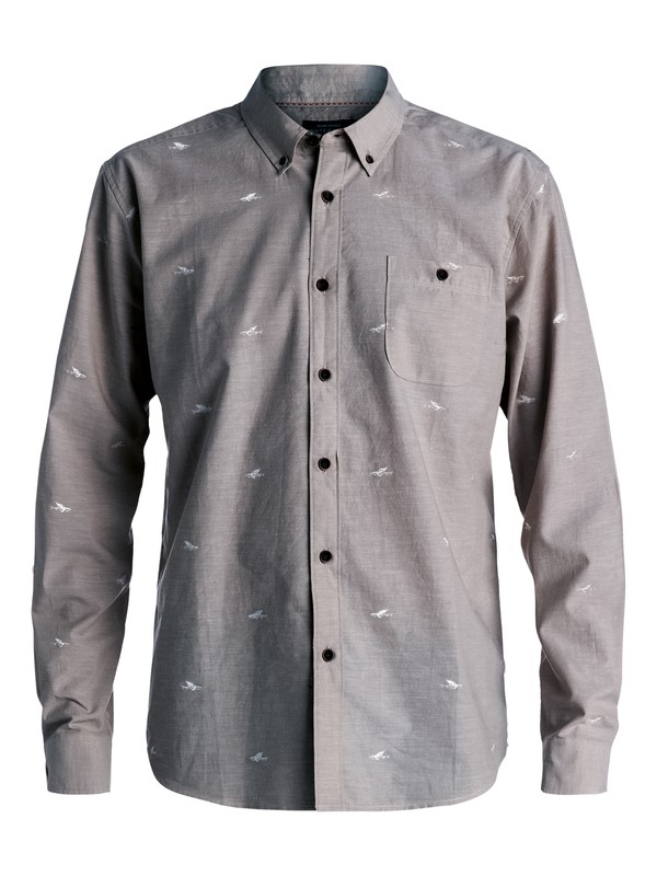 quiksilver, Waterman Post Haste - Camicia a maniche lunghe, GUNMETAL (gun) 0 Waterman Post Haste - Camicia a maniche lunghe Gray AQMWT03309 Quiksilver