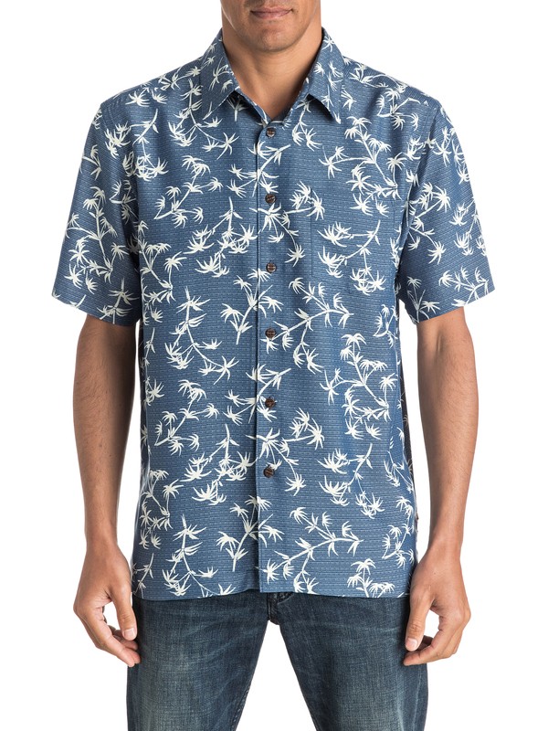 quiksilver, Waterman Skinny Palms - Camisa De Manga Corta, MAJOR BLUE (bsm0) 0 Waterman Skinny Palms - Camisa De Manga Corta AQMWT03321 Quiksilver