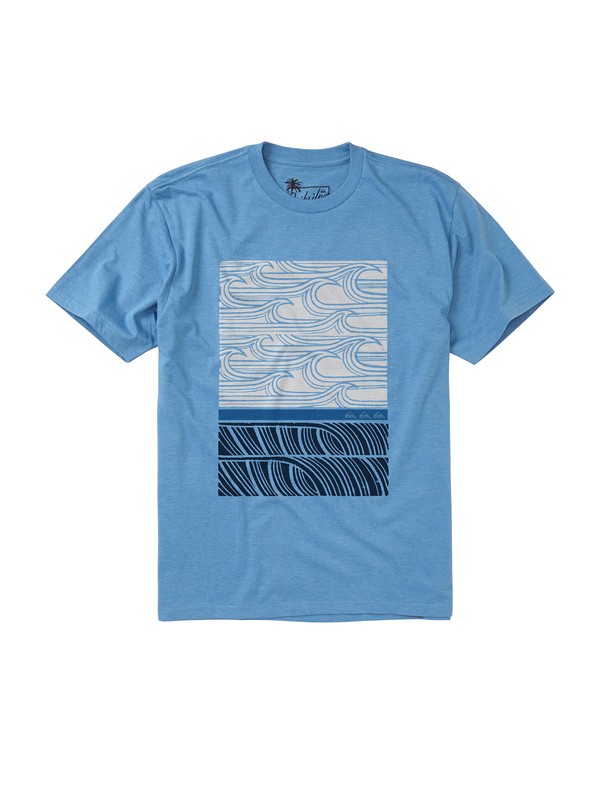 quiksilver, Men's Outer Banks T-Shirt, WAVE HEATHER (bllh) 0 Men's Outer Banks T-Shirt AQMZT00065 Quiksilver