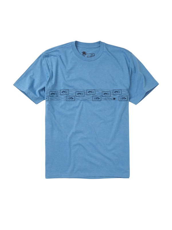 quiksilver, Men's Paliea Point T-Shirt, WAVE HEATHER (bllh) 0 Men's Paliea Point T-Shirt AQMZT00069 Quiksilver