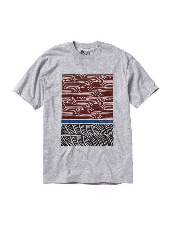 quiksilver, Men's Outer Banks T-Shirt, ZINC HEATHER (slah) 0 Men's Outer Banks T-Shirt AQMZT00079 Quiksilver