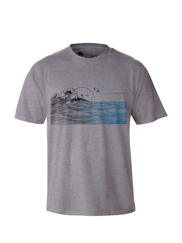 quiksilver, Men's Indicators T-Shirt, STORM HEATHER (krph) 0 Men's Indicators T-Shirt AQMZT03000 Quiksilver