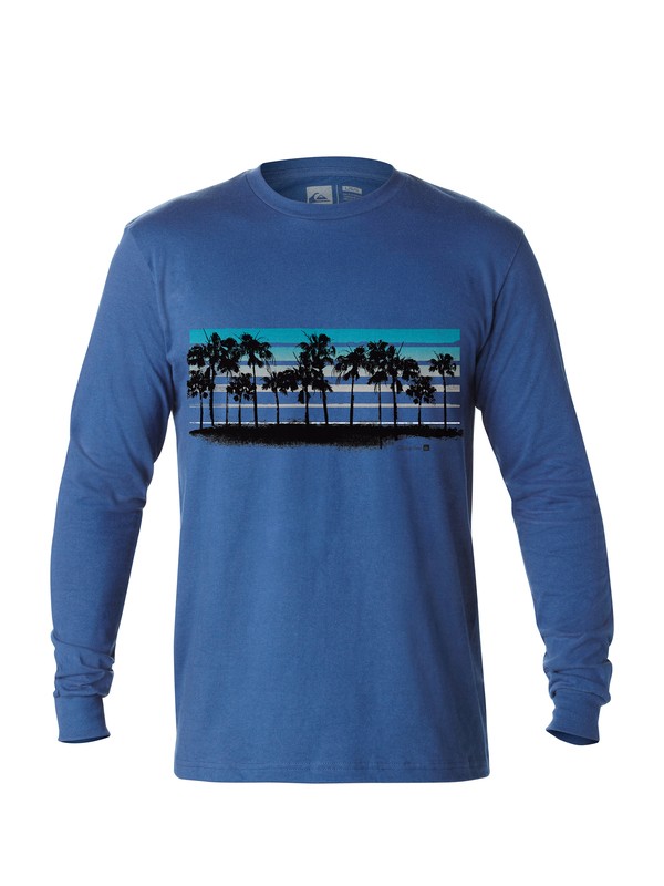 quiksilver, Men's Buena Vista Long Sleeve T-Shirt, ESTATE BLUE (bsw0) 0 Men's Buena Vista Long Sleeve T-Shirt AQMZT03015 Quiksilver