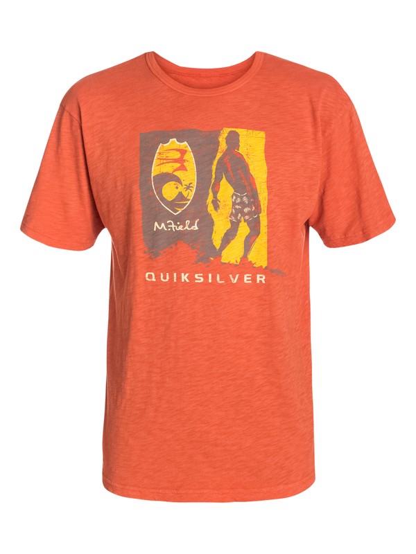 quiksilver, WOODBLOCK SURFER QMLX, ORANGE (cmc0) 0 WOODBLOCK SURFER QMLX AQMZT03033 Quiksilver