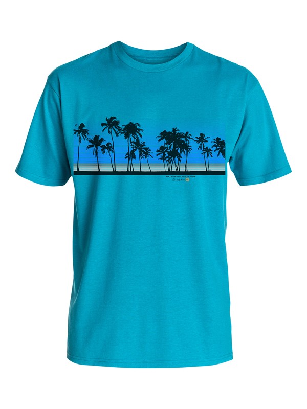 quiksilver, Men's Sunset Palms Tee, CELESTIAL (brj0) 0 Men's Sunset Palms Tee AQMZT03106 Quiksilver