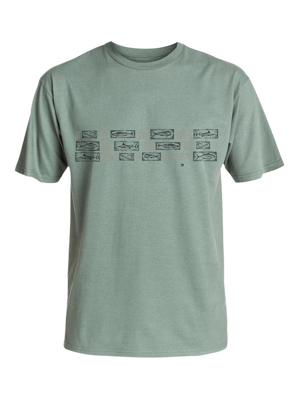 quiksilver, Men's Hopu Aina Band Tee, WREATH (gnb0) 0 Men's Hopu Aina Band Tee AQMZT03107 Quiksilver