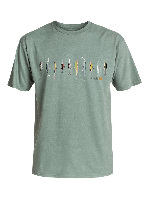quiksilver, Men's Lured T-Shirt, WREATH (gnb0) 0 Men's Lured T-Shirt AQMZT03120 Quiksilver