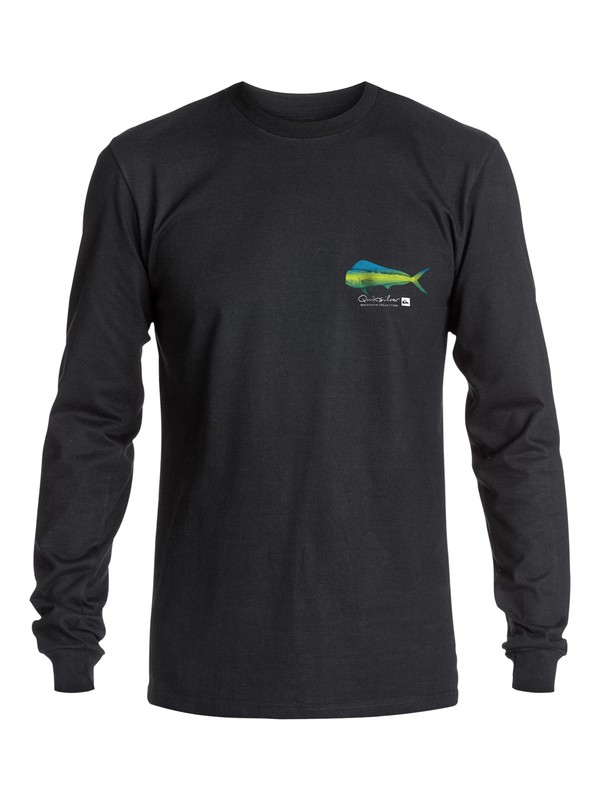 quiksilver, Men's Rainbow Scale Long Sleeve T-Shirt, BLACK (kvj0) 0 Men's Rainbow Scale Long Sleeve T-Shirt AQMZT03131 Quiksilver