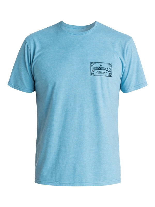 quiksilver, Mens Box Deck Tee, NIAGARA HEATHER (bkth) 0 Mens Box Deck Tee AQMZT03134 Quiksilver