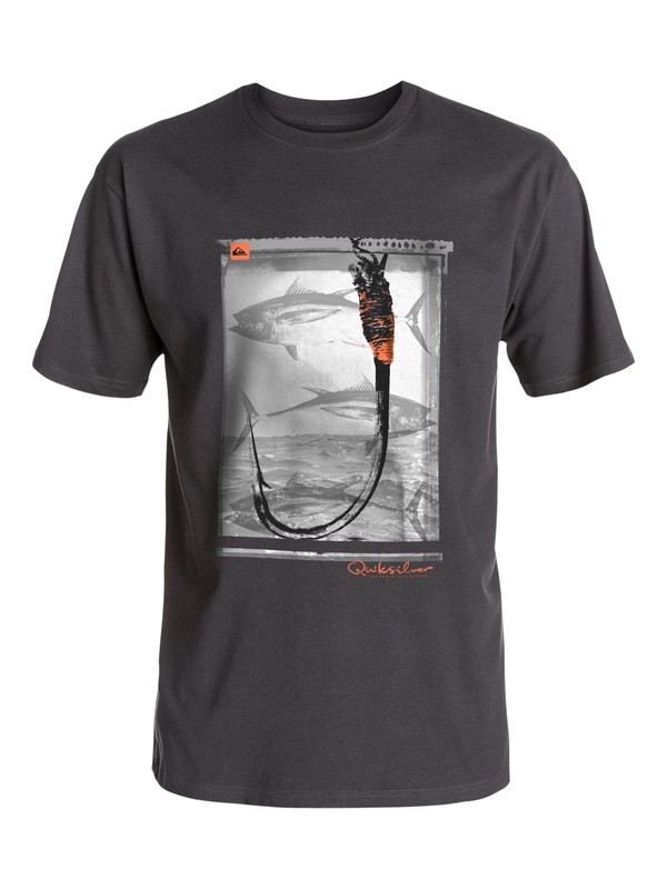 quiksilver, Mens Hooked Tee, TARMAC (kta0) 0 Mens Hooked Tee AQMZT03138 Quiksilver