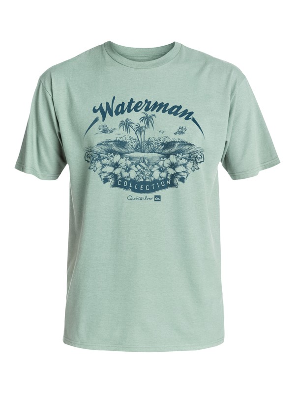 quiksilver, Mens Paradise Island Tee, BLUE SURF (bhb0) 0 Mens Paradise Island Tee AQMZT03148 Quiksilver