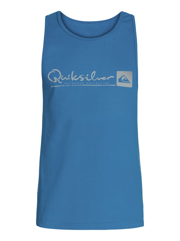 quiksilver, Mens Nomad Script Muscle Tank, ENSIGN BLUE (brd0) 0 Mens Nomad Script Muscle Tank AQMZT03149 Quiksilver