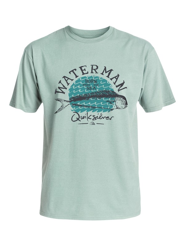 quiksilver, Waterman Good Eats - T-Shirt, BLUE SURF (bhb0) 0 Waterman Good Eats - T-Shirt AQMZT03157 Quiksilver