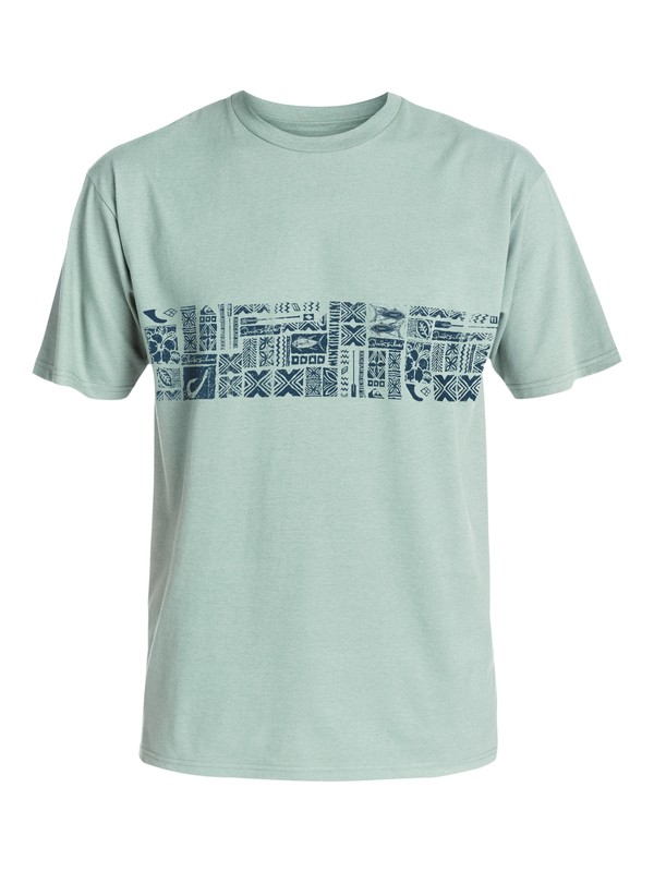 quiksilver, Waterman Big Tapa - T-Shirt, BLUE SURF (bhb0) 0 Waterman Big Tapa - T-Shirt AQMZT03162 Quiksilver