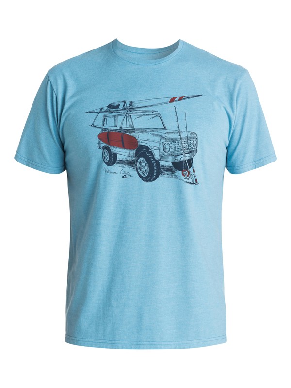quiksilver, Waterman Baja Bound Tee, NIAGARA HEATHER (bkth) 0 Waterman Baja Bound Tee AQMZT03178 Quiksilver