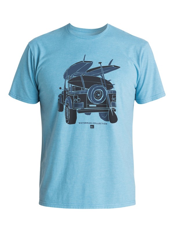 quiksilver, Waterman Outta Here Tee, NIAGARA HEATHER (bkth) 0 Waterman Outta Here Tee AQMZT03197 Quiksilver