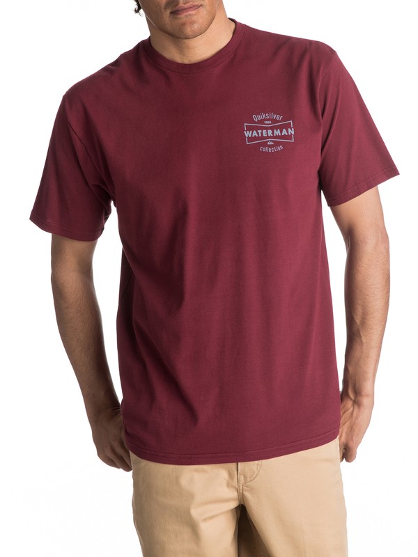 quiksilver, Waterman Inbrain Tee, CABERNET (rsy0) 0 Waterman Inbrain Tee AQMZT03239 Quiksilver