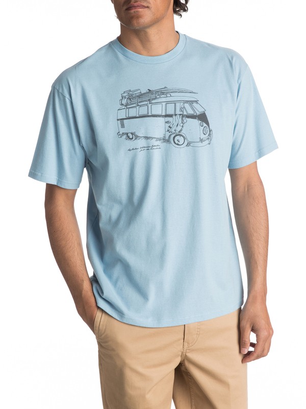quiksilver, Waterman Mexican - T-Shirt, CLEAN AIR (bgr0) 0 Waterman Mexican - T-Shirt AQMZT03243 Quiksilver