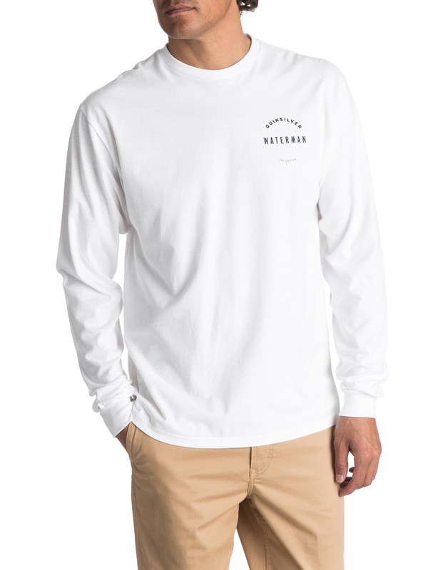 quiksilver, Waterman WTR Defined Long Sleeve Tee, WHITE (wbb0) 0 Waterman WTR Defined Long Sleeve Tee AQMZT03255 Quiksilver