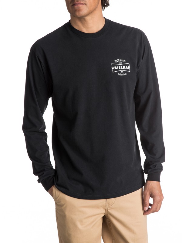 quiksilver, Waterman Inbrain Long Sleeve Tee, BLACK (kvj0) 0 Waterman Inbrain Long Sleeve Tee AQMZT03256 Quiksilver