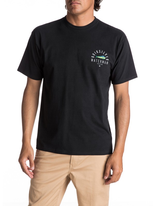 quiksilver, Fish Hero Tee, BLACK (kvj0) 0 Fish Hero Tee Black AQMZT03261 Quiksilver