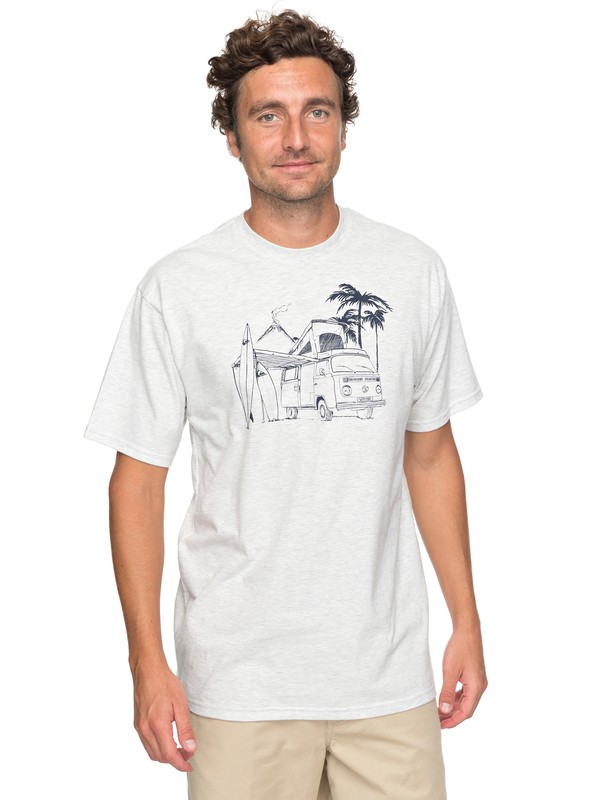 quiksilver, Waterman Kanaka Trip Tee, SNOW WHITE HEATHER (wbkh) 0 Waterman Kanaka Trip Tee White AQMZT03279 Quiksilver