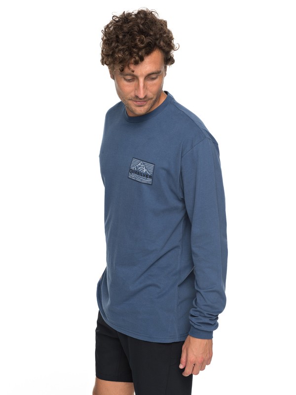 quiksilver, Waterman's Delight Long Sleeve Tee, DARK DENIM (brq0) 0 Waterman's Delight Long Sleeve Tee AQMZT03282 Quiksilver
