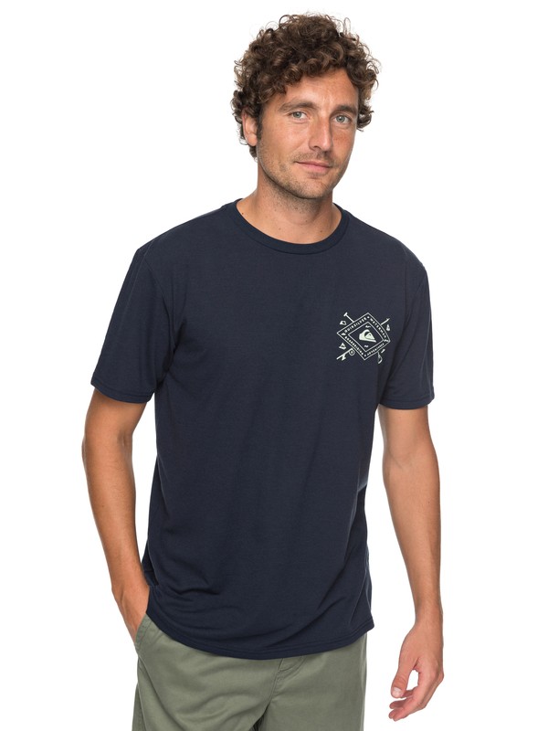 quiksilver, Waterman Sandhill Peaks Technical Tee, NAVY BLAZER (byj0) 0 Waterman Sandhill Peaks Technical Tee Blue AQMZT03284 Quiksilver
