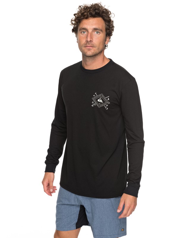 quiksilver, Waterman Sandhill Peaks Technical Long Sleeve Tee, BLACK (kvj0) 0 Waterman Sandhill Peaks Technical Long Sleeve Tee AQMZT03287 Quiksilver