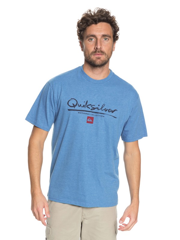 quiksilver, Waterman Originel - T-Shirt, DEEP WATER HEATHER (bpdh) 0 Waterman Originel - T-Shirt Blue AQMZT03291 Quiksilver