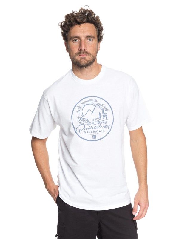 quiksilver, Waterman Secret Point Tee, WHITE (wbb0) 0 Waterman Secret Point Tee White AQMZT03292 Quiksilver