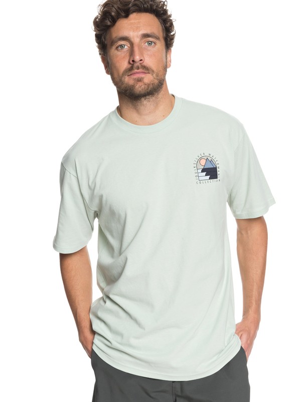 quiksilver, Waterman Paradise Window - T-Shirt, SEA FOAM (gds0) 0 Waterman Paradise Window - T-Shirt Green AQMZT03293 Quiksilver