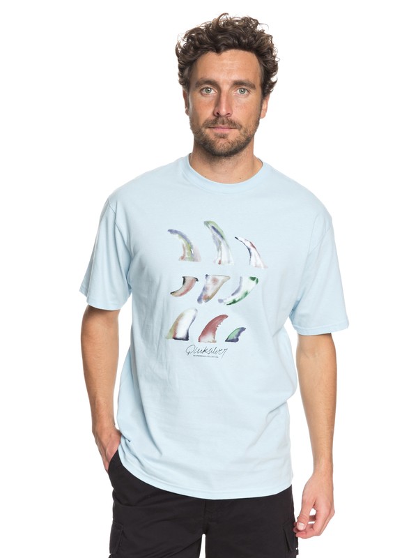 quiksilver, Men Know Fins Waterman Camiseta, CRYSTAL BLUE (bfa0) 0 Men Know Fins Waterman Camiseta AQMZT03297 Quiksilver
