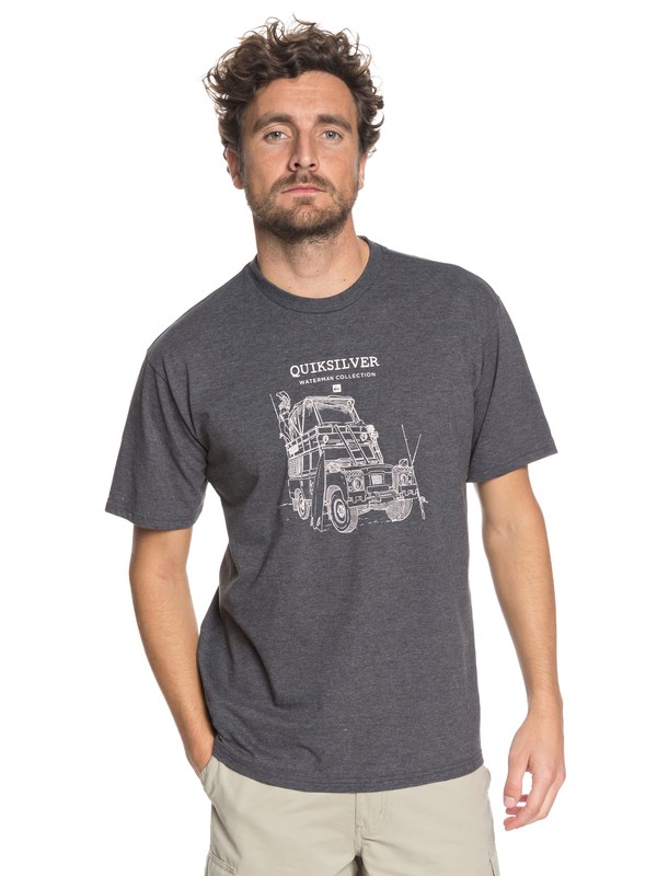 quiksilver, Men Looking For Joy Waterman Camiseta, CHARCOAL HEATHER (ktah) 0 Men Looking For Joy Waterman Camiseta AQMZT03299 Quiksilver