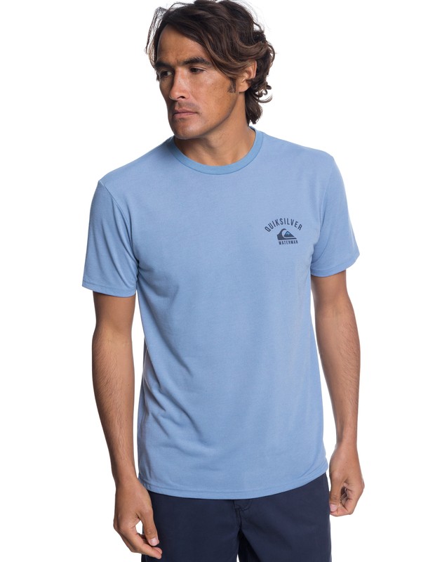 quiksilver, Men's Stacked Up Tee, BLUE SHADOW (bkq0) 0 Men's Stacked Up Tee Blue AQMZT03316 Quiksilver