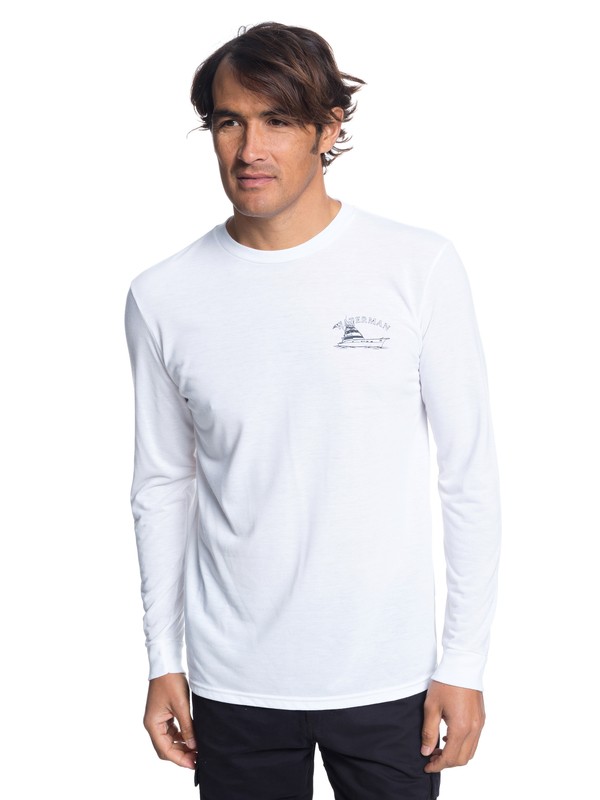 quiksilver, Camiseta Manga Larga Lauderdale, WHITE (wbb0) 0 Camiseta Manga Larga Lauderdale Blanco AQMZT03318 Quiksilver