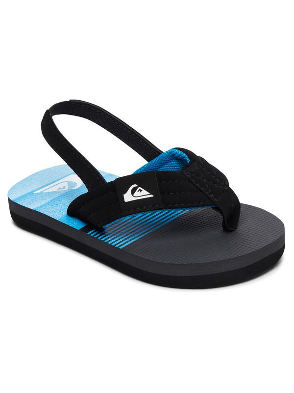 quiksilver, Molokai Layback - Flip-Flops for Toddlers, BLACK/GREY/BLUE (xksb) 0 Molokai Layback - Flip-Flops for Toddlers AQTL100056 Quiksilver